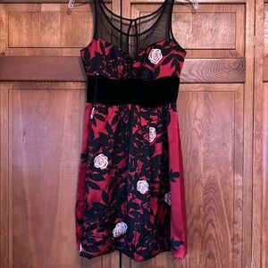 Plenty frock by Tracy Reese, Anthropologie event resent dress, red/black
